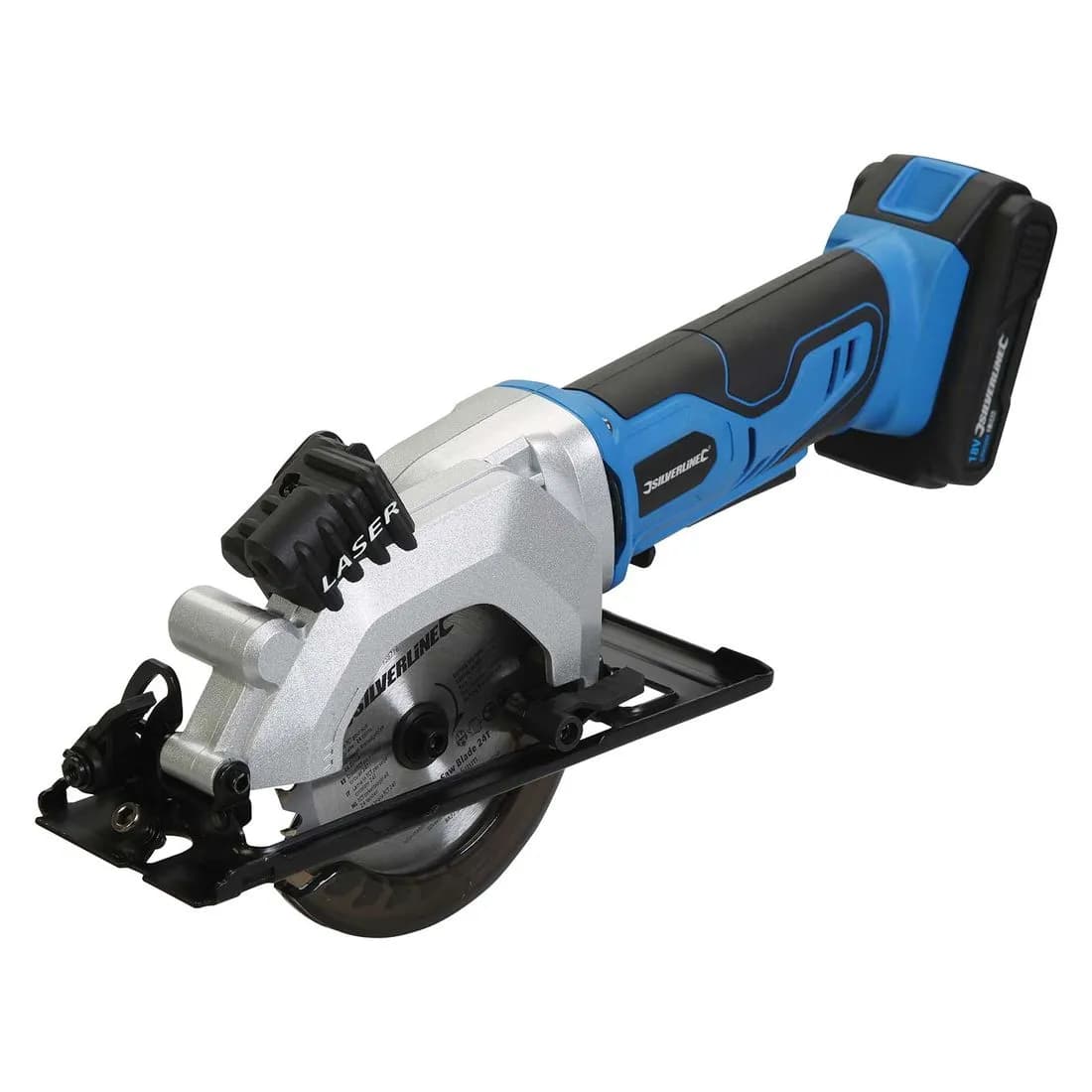 Silverline 18V Mini Saw 115Mm 1X2Ah Li-Ion Batt