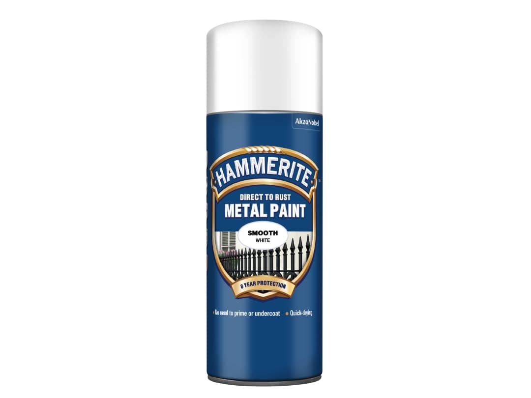 Hammerite Smooth Finish Aerosol White 400ml 5084782
