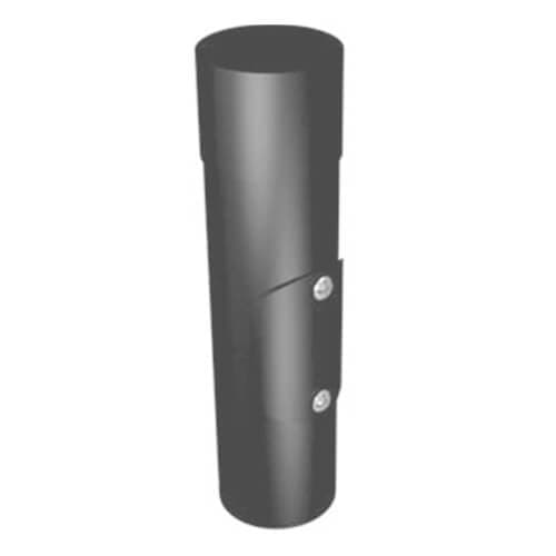 Aluminium Round Swaged Access Pipe - 63mm PPC Finish Anthracite Grey (7016 Matt)
