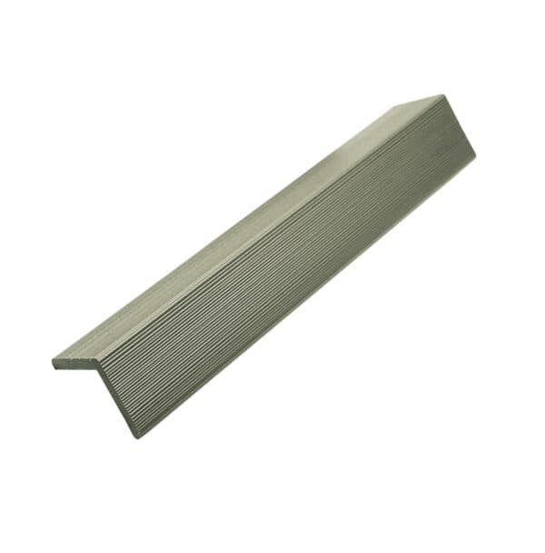 Standard Slatted Composite Cladding Angle Trim - 50mm x 3.6mtr Natural Edge Seal