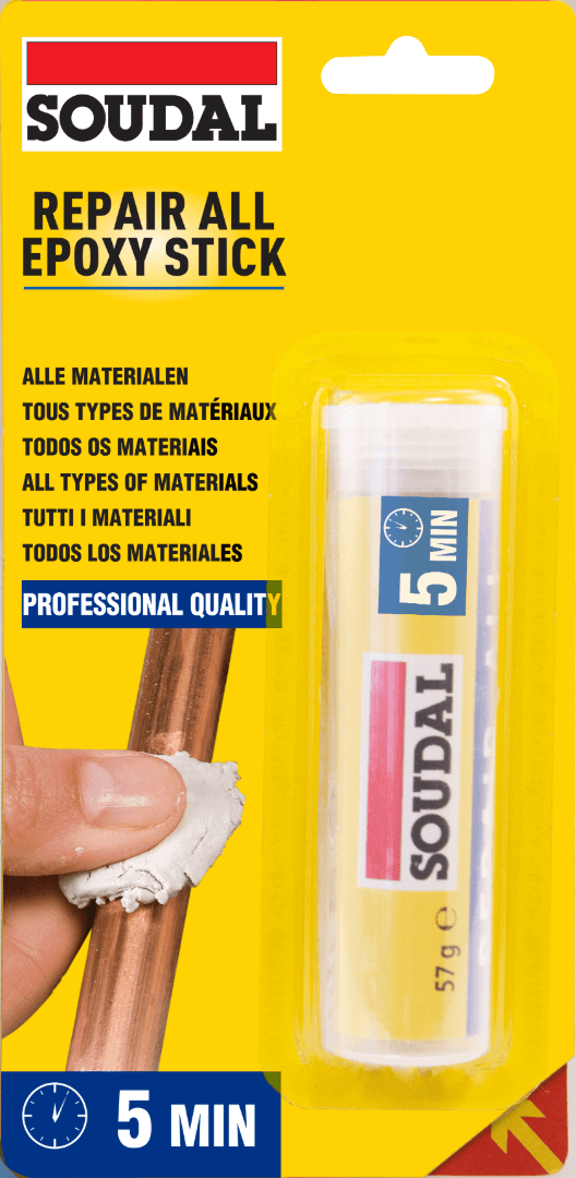 Soudal Epoxy Stick - Epxoy Repair Putty Grey-White 57G 117430