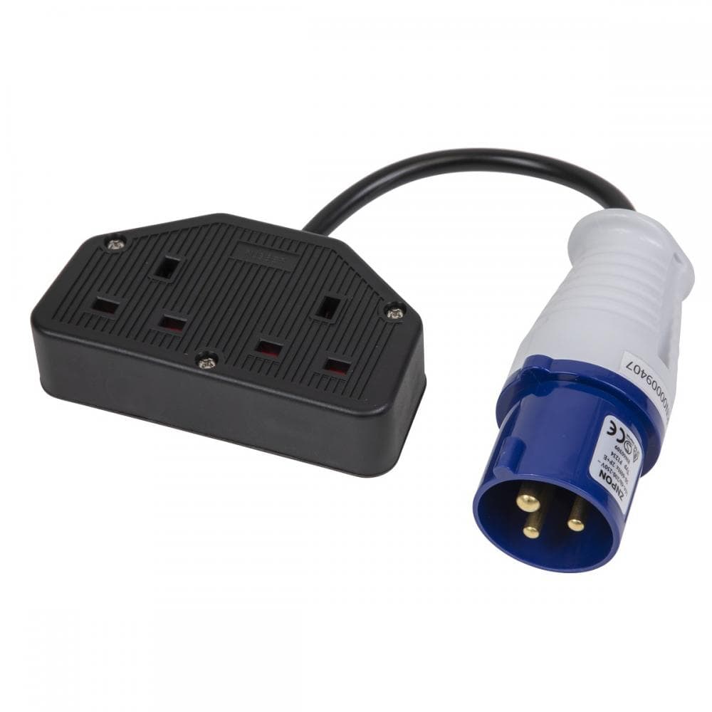 Sealey WPS16132 16A/13A Twin Trailing Socket & Cable Set