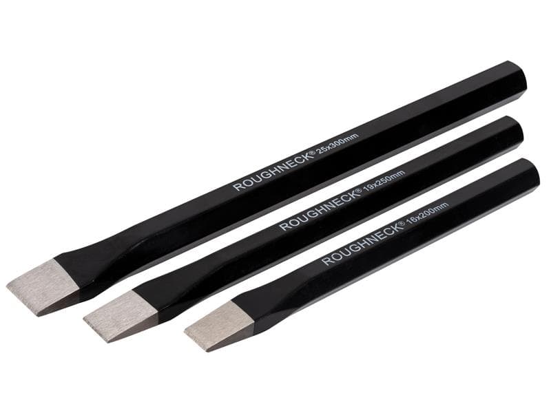 Roughneck 31-973 Cold Chisel 3 Piece Set 200Mm 250Mm & 300Mm