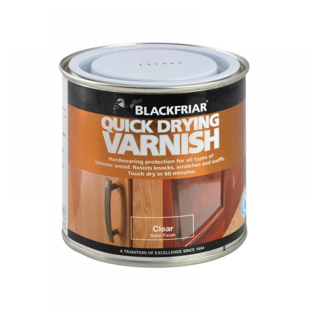 Blackfriar BF0270002E1 Quick Drying Duratough Interior Varnish Clear Satin 500Ml