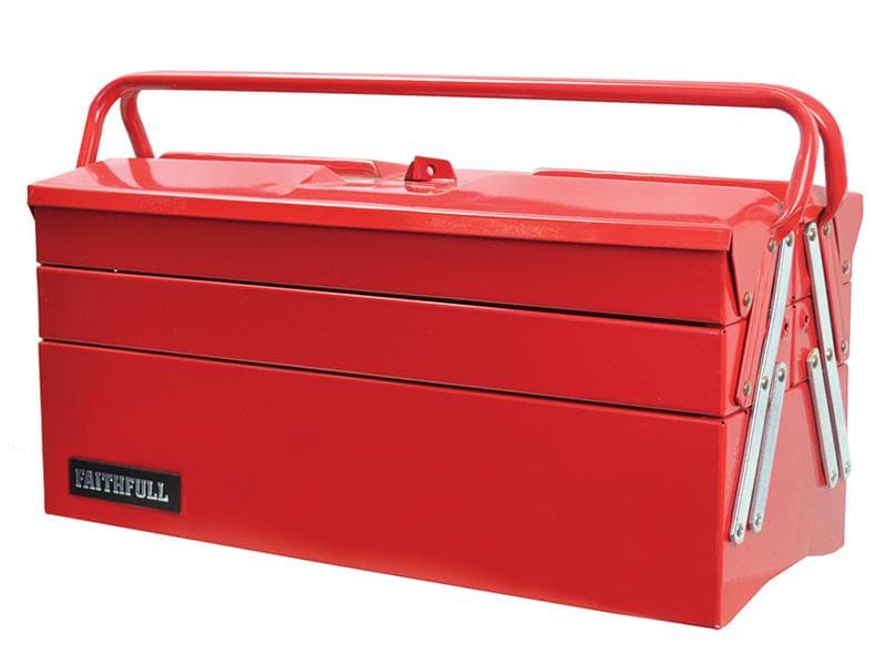 Faithfull NTBC125 Metal Cantilever Toolbox - 5 Tray 40Cm (16In)
