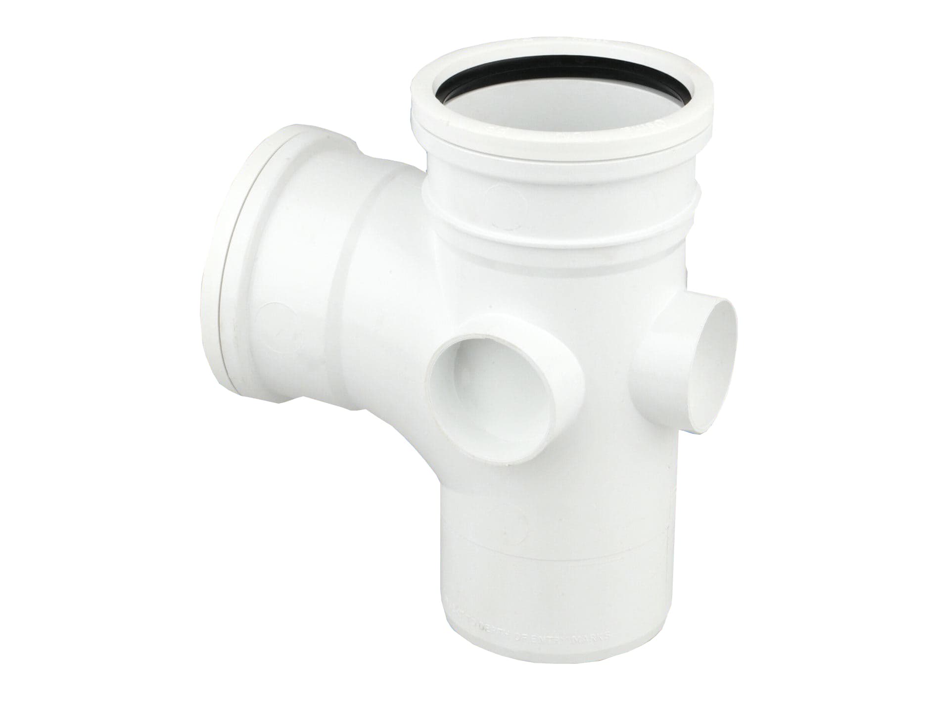 Wavin OsmaSoil S/S branch 90 degree 110mm white