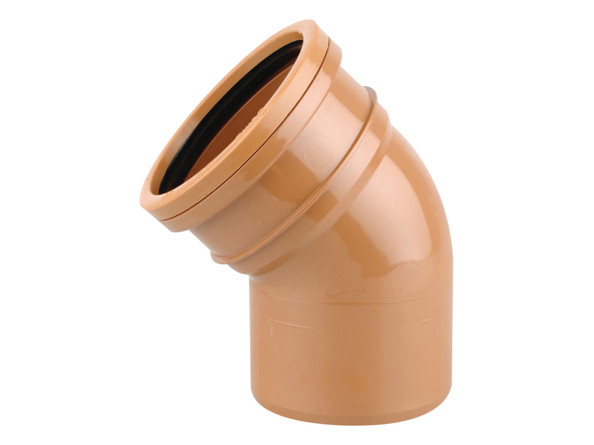Osmadrain Drainage Short Radius Bend 45 Degree Single Socket 110mm