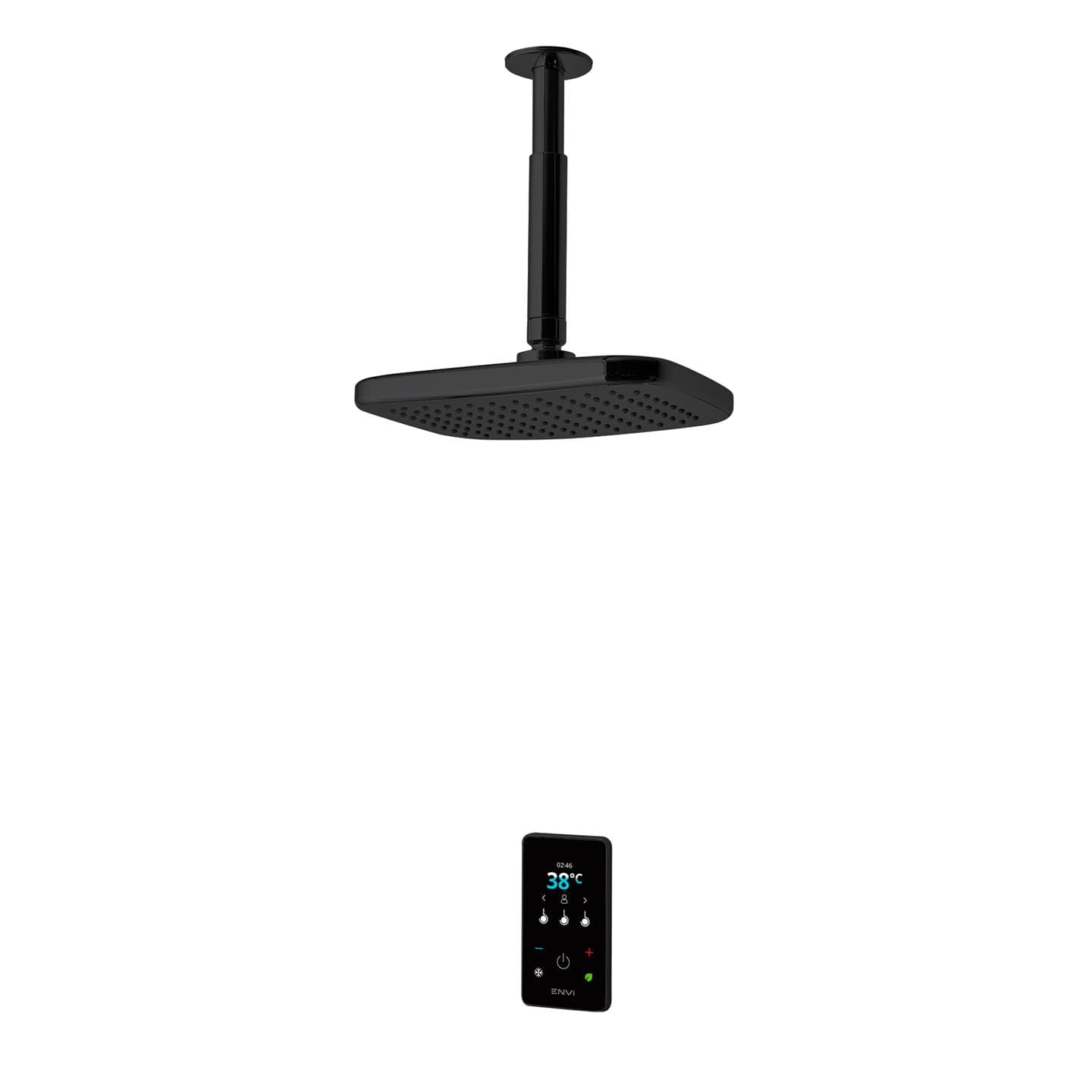 Triton ENVi 9.0kW Thermo Electric Shower Single Outlet Fixed Head - Black