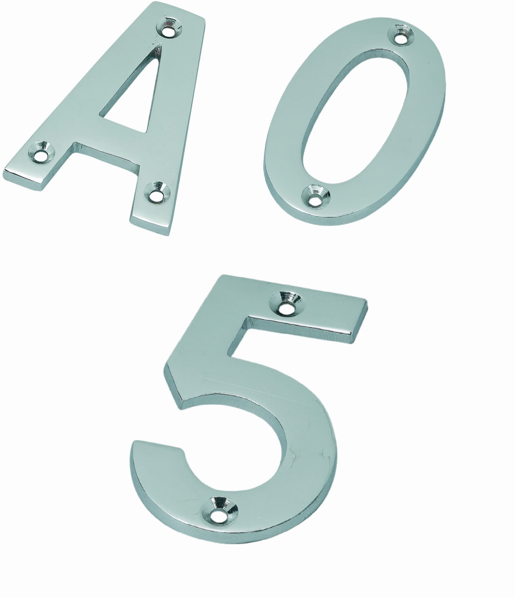 Satin Stainless Steel 102mm Numeral in 4