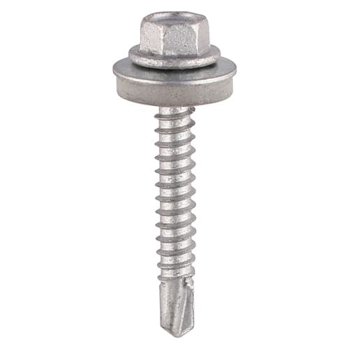 Metal Construction Light Section Screws - Hex - EPDM Washer 5.5 x 25mm (100pk)