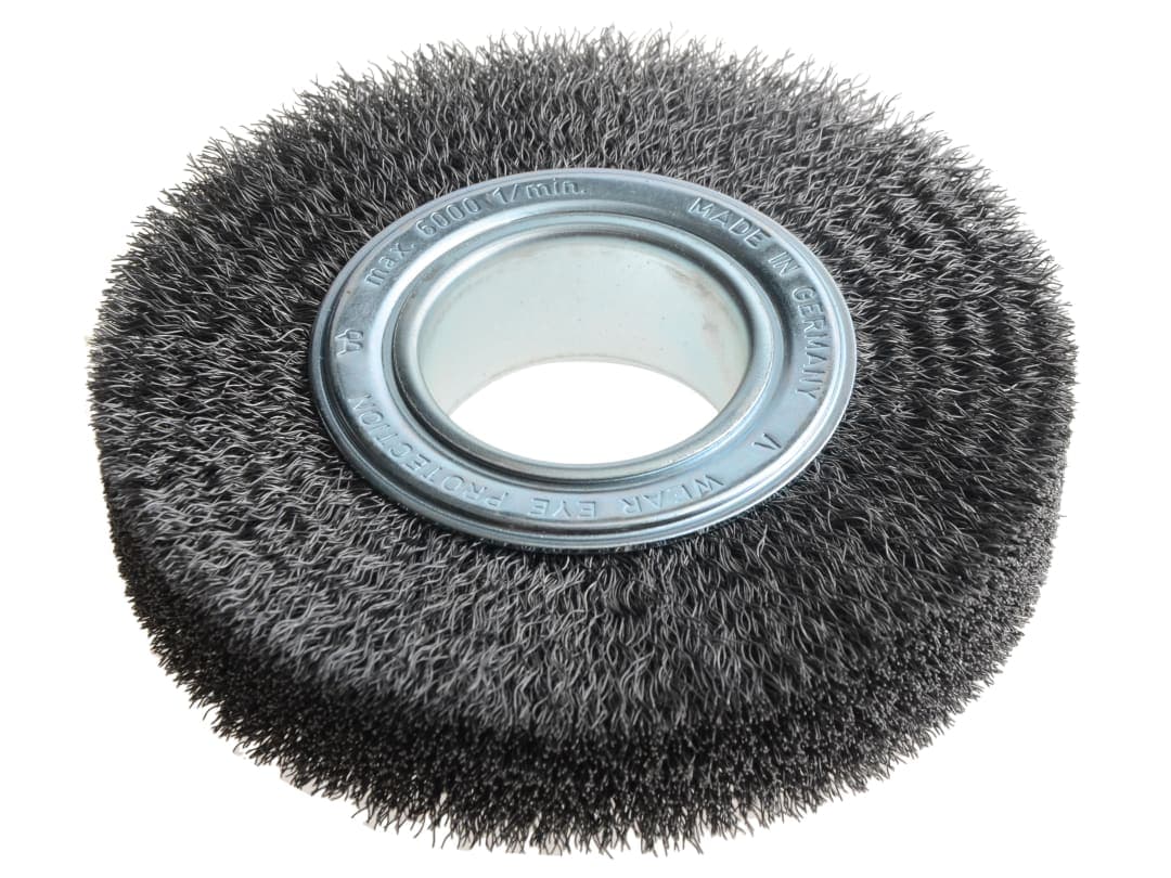 Lessmann Wheel Brush D150mm x W30-32 x 50 Bore Steel Wire 0.30 + Adaptors Set 3 345.163