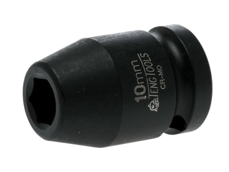 Teng 920510N Impact Socket Hexagon 6-Point 1/2In Drive 10Mm