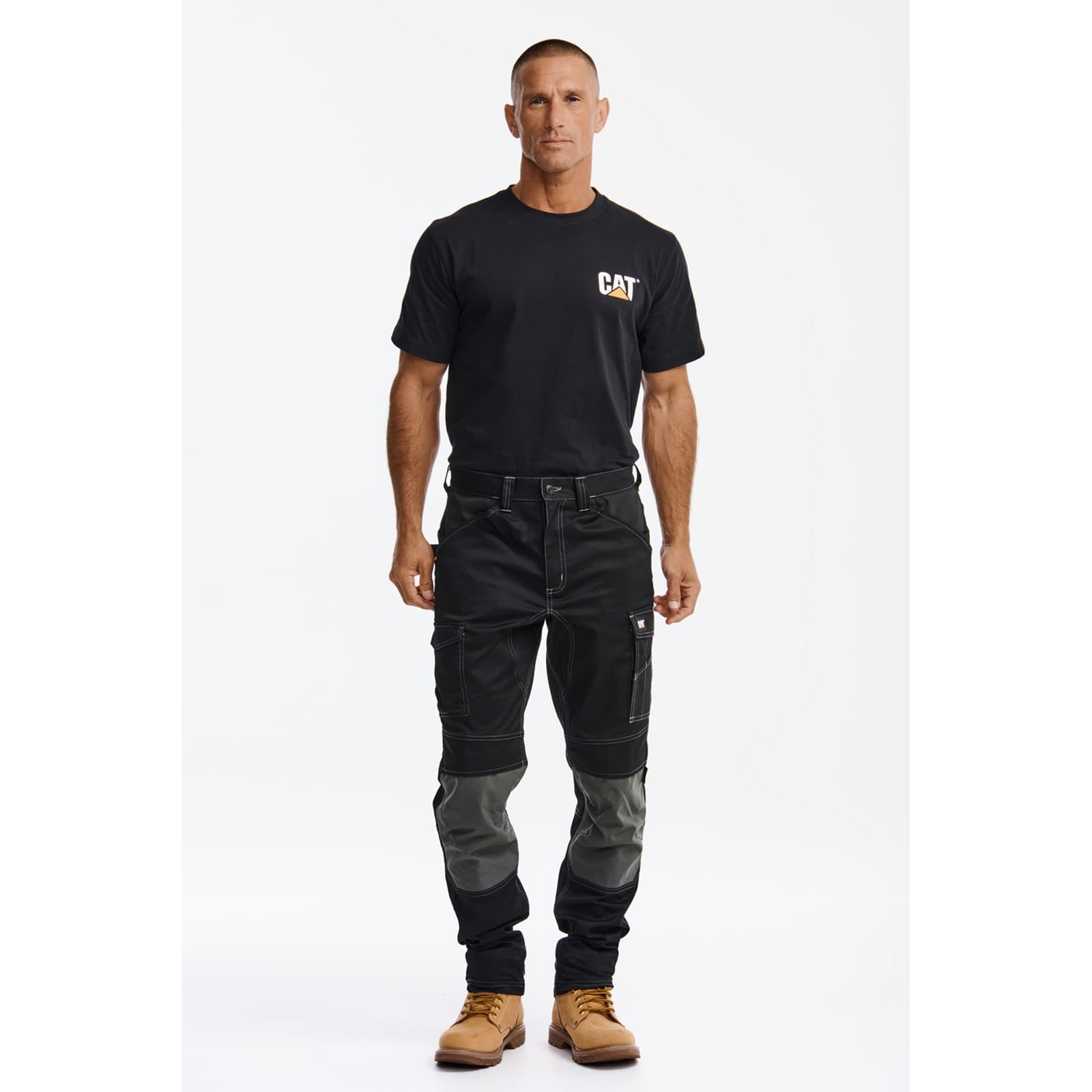 Caterpillar Essential Knee Pocket Stretch Holster Trouser Size 30 Black 39488-73656-03"