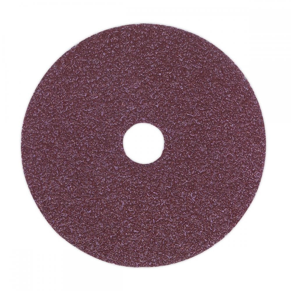 Sealey FBD10050 Sanding Disc Fibre Backed Ø100Mm 50Grit Pack Of 25