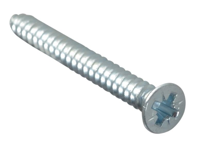 Forgefix FPSTCSK1128ZP Self-Tapping Screw Pozi Compatible Pan Head Zp 1.1/2In X 8 Forgepack 12