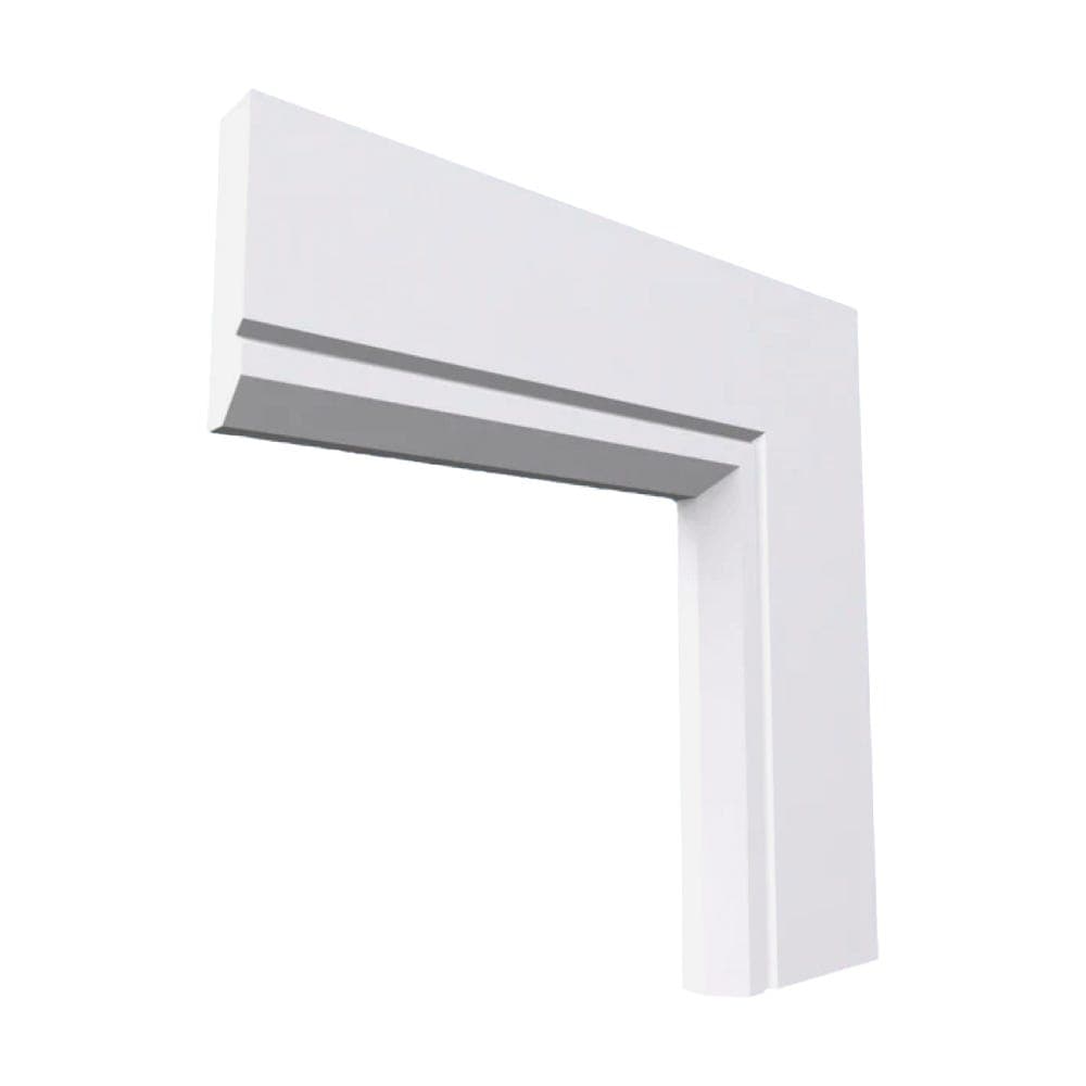 Edge V Grooved MDF Architrave White Primed 4200mm x 80mm x 18mm