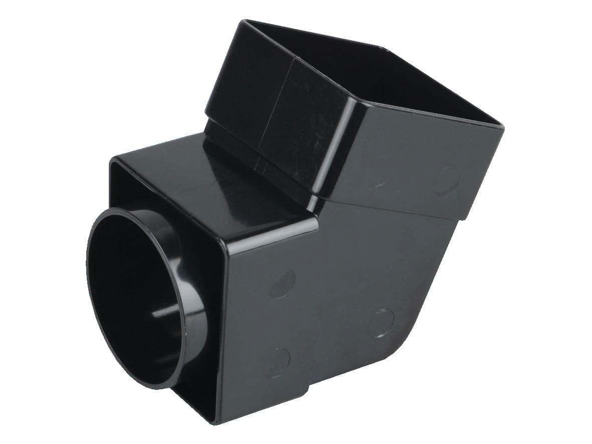 Wavin Osma SquareLine offset bend socket 61mm black 4T825B