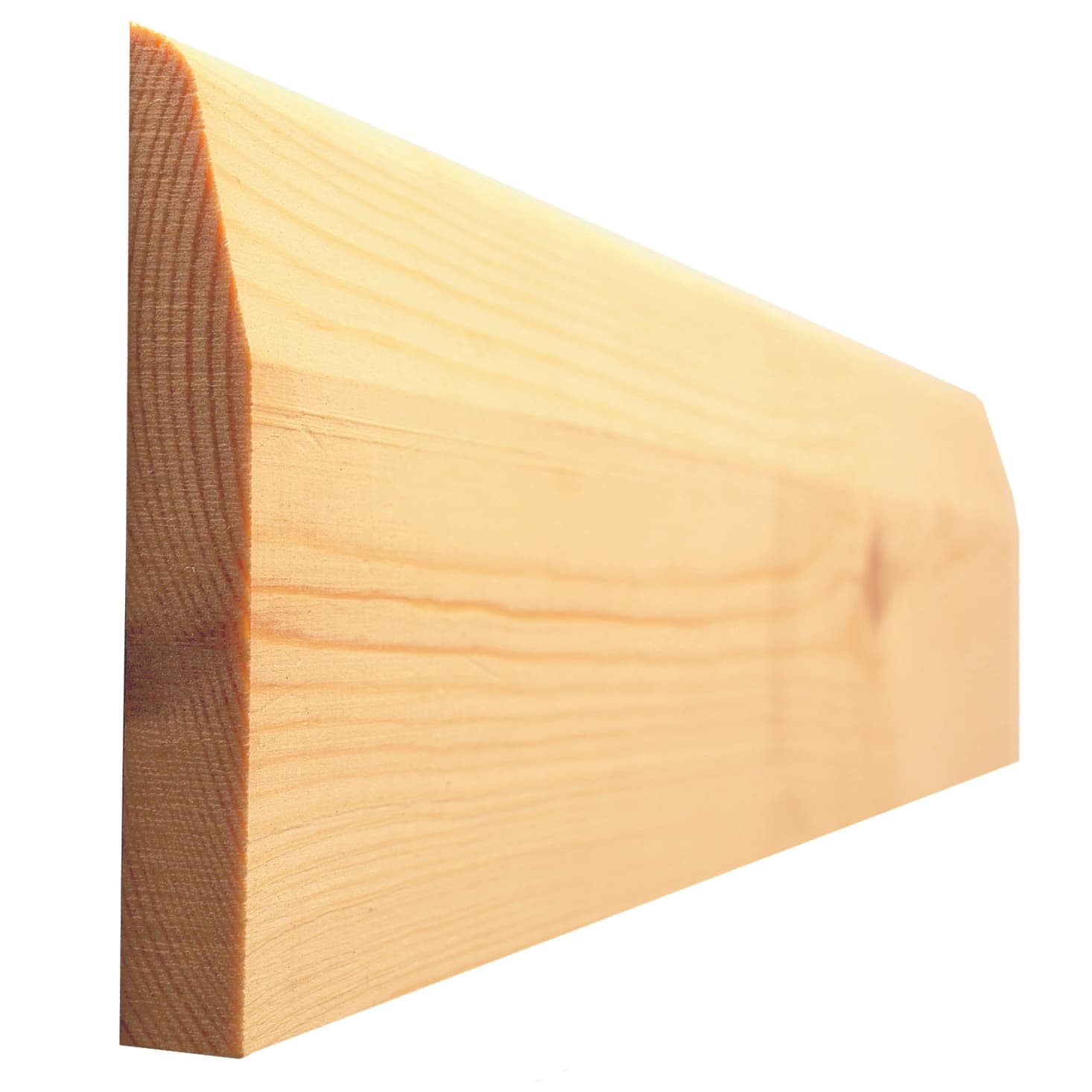 Metsa Chamfered And Pencil Round Pine Skirting Boards, 14.5x69mm