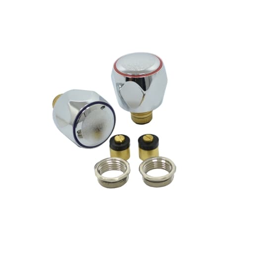 4Trade Chrome Basin/Sink Tap Heads