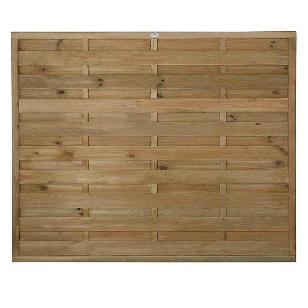 Pressure Treated Decorative Europa Plain Fence Panel 5ft 11" x 4ft 11" Pack of 4