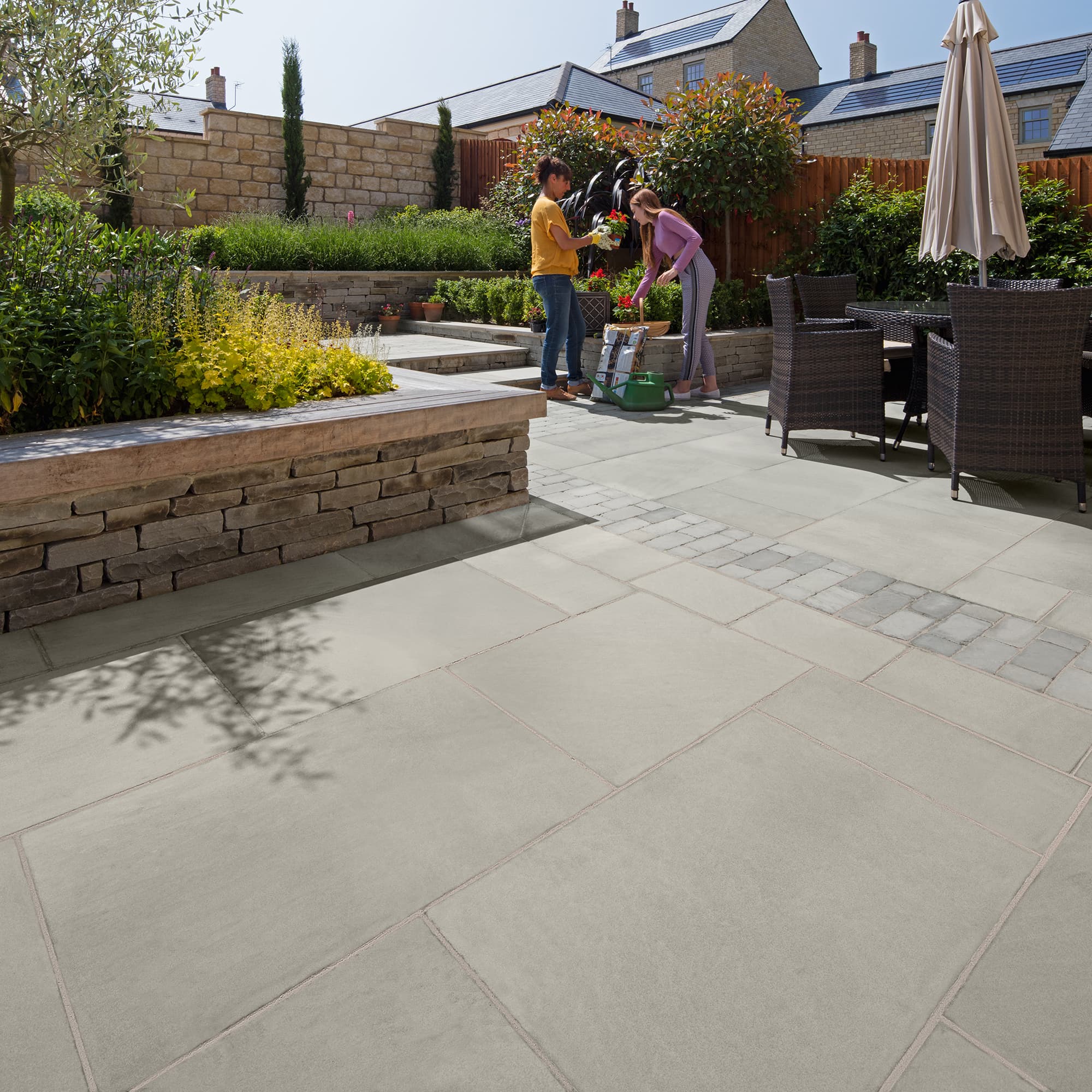 Marshalls Fairstone Sawn Versuro Natural Stone Paving Antique Silver 760 x 1260mm