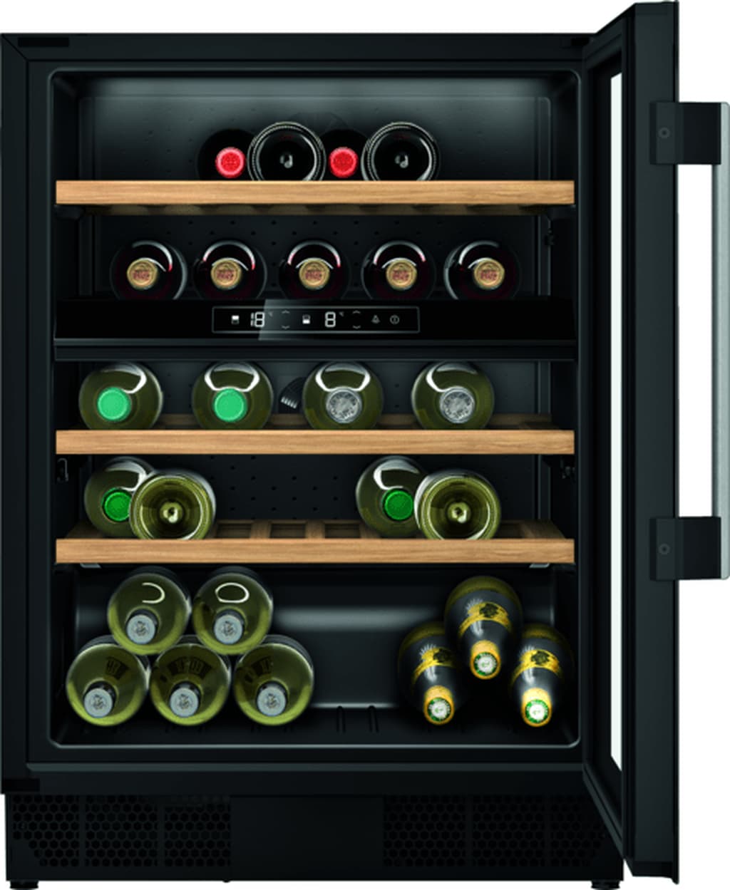 Leisure NEFF N70 Built Under Wine Cabinet Black Glass 60cm - KU9213HG0G