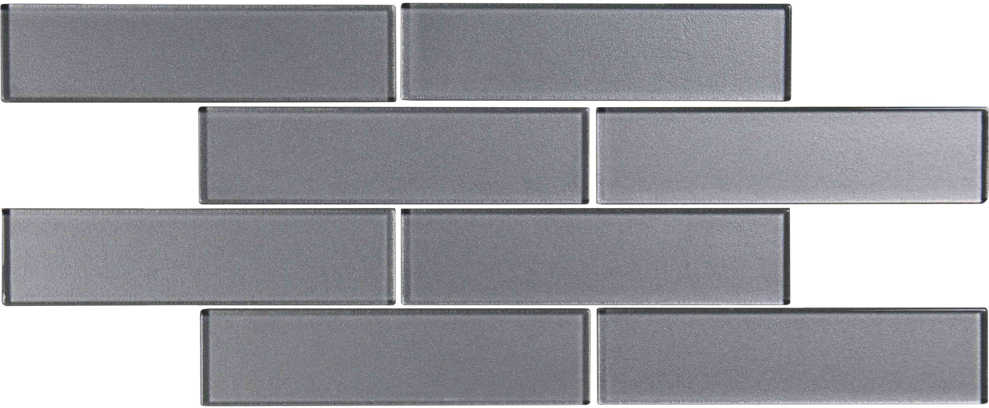 Original Style Glassworks Erebos Brickbond Mosaic Tile 20x40cm