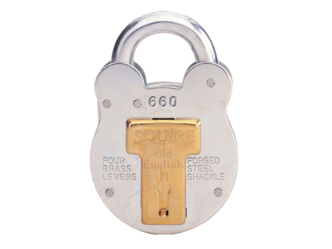 Squire 660 Old English Padlock with Steel Case 64mm 660