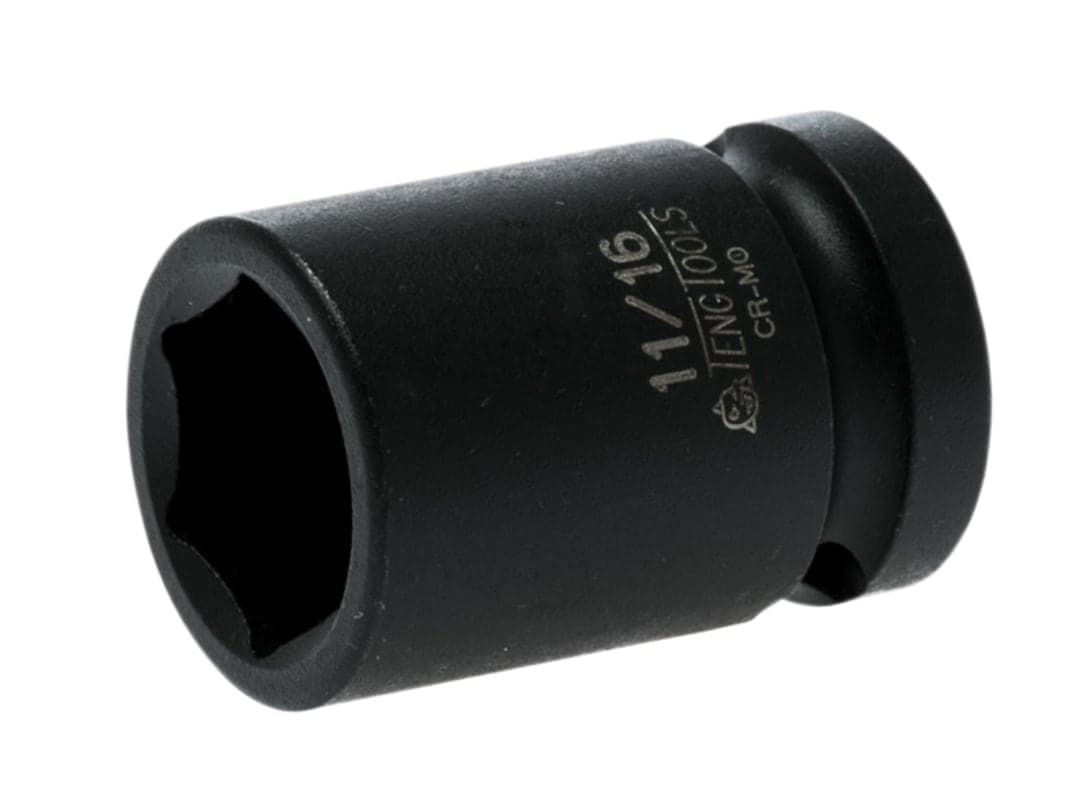 Teng Impact Socket Hexagon 6-Point 1/2in Drive 11/16in 920122