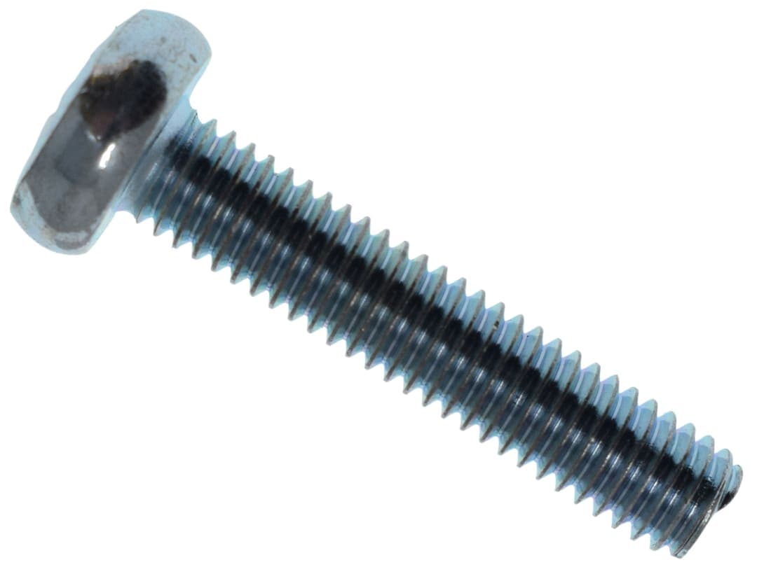 METALMATE® Machine Screw Pozi Compatible Pan Head ZP M6 x 30mm Box 25 MEMMSPAN0630