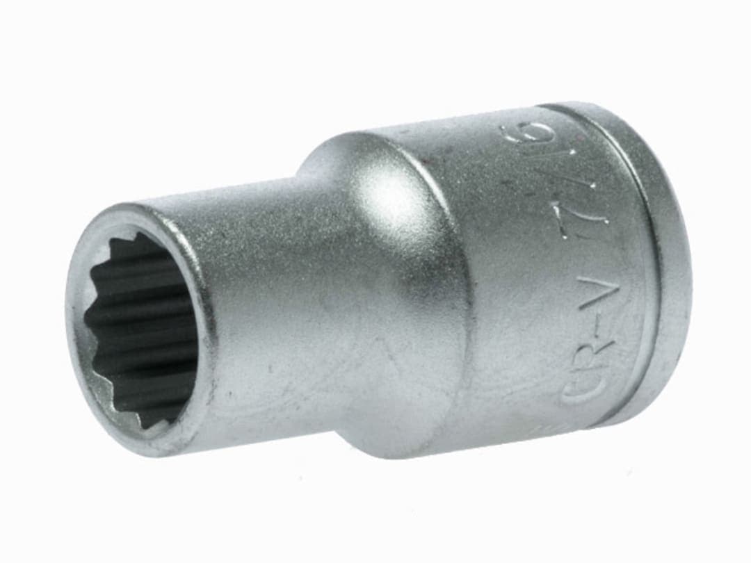 Teng Bi-Hexagon Socket 12-Point Regular A/F 1/2in Drive 7/16in