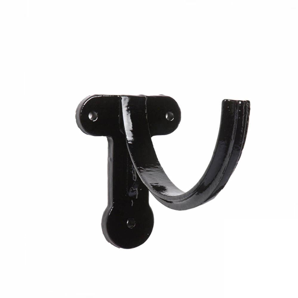 Hargreaves Premier Cast Iron Deep Half Round Gutter Fascia Bracket - 100mm Black