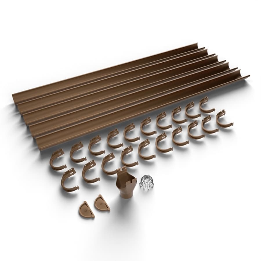 Galeco Steel Half Round Gutter Kit Copper Effect - 135mm Diameter