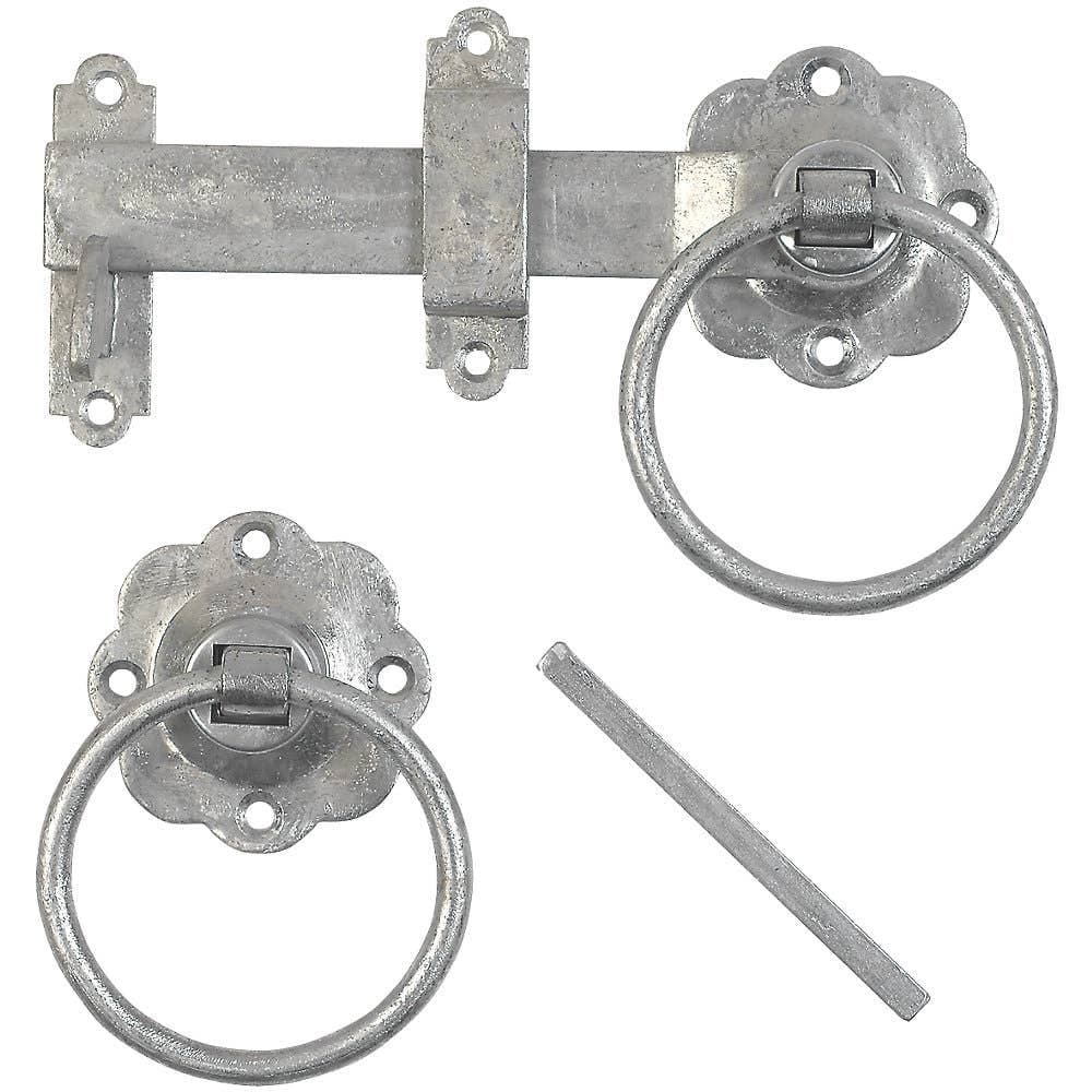Galvanised Ring Gate Latch - Steel - Hardware Solutions