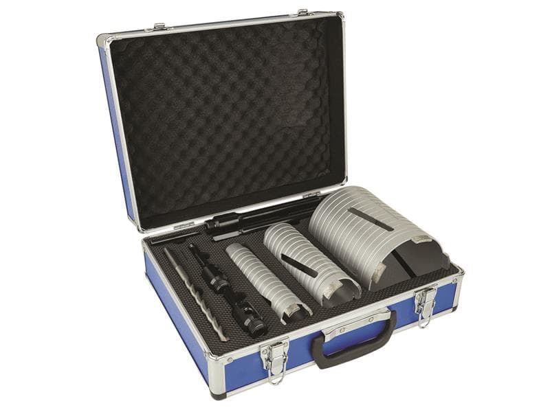 Mexco A10DCDKIT37 Slotted Dry Core Drill X90 Grade Kit 7 Piece