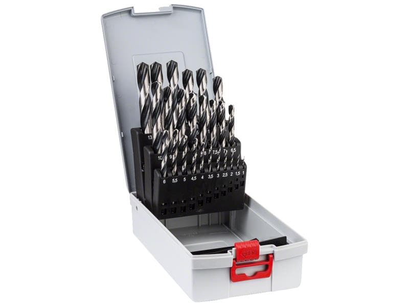 Bosch Powertool Accessories 2608577352 Hss Twist Pointteq Drill Bit Probox Set 25 Piece