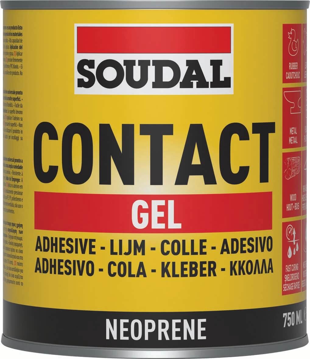 Soudal Contact Adhesive Gel Yellow 750Ml 131976
