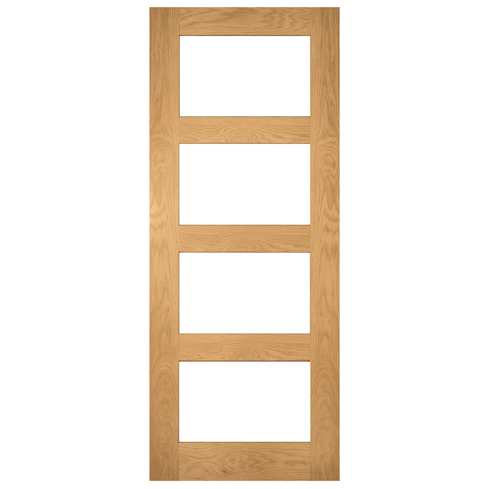 Deanta Coventry Unfinished Oak Glazed Fire Door 30m 1981 x 838 x 45mm