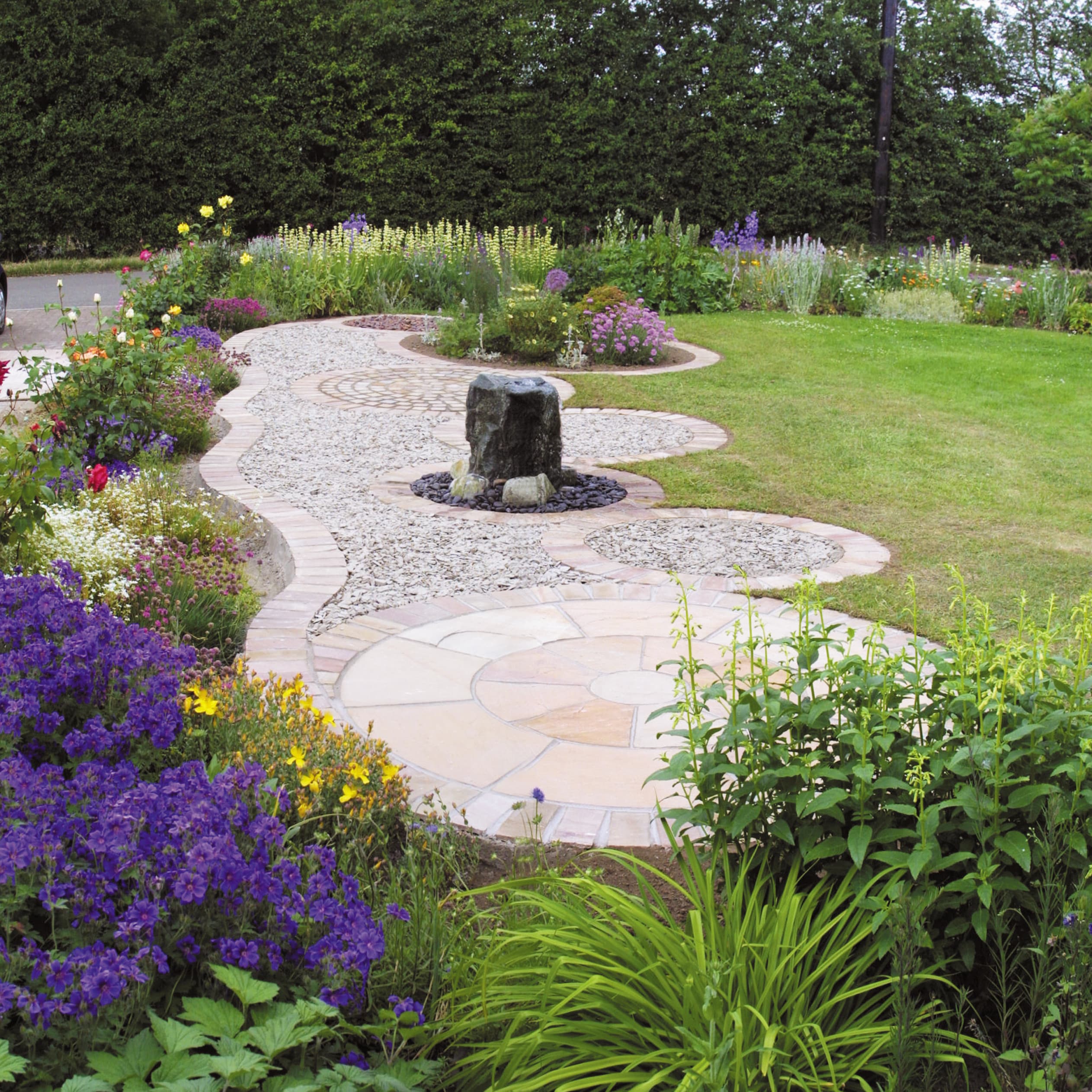 Global Stone Premium Sandstone 3.6mm Circles Buff Brown