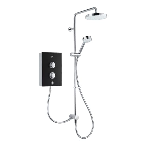 Mira Decor 10.8Kw Black Onyx Dual Outlet Shower 1.1894.006