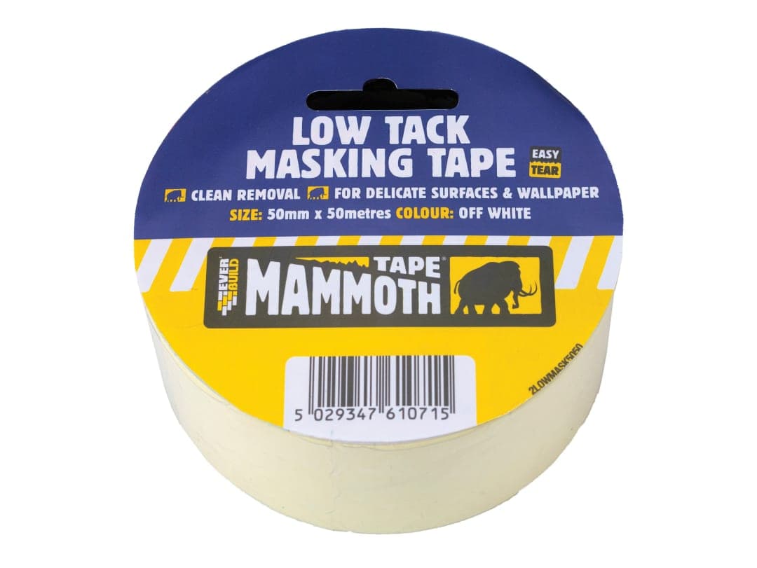 Everbuild Sika Low Tack Masking Tape 50mm x 25m 486864