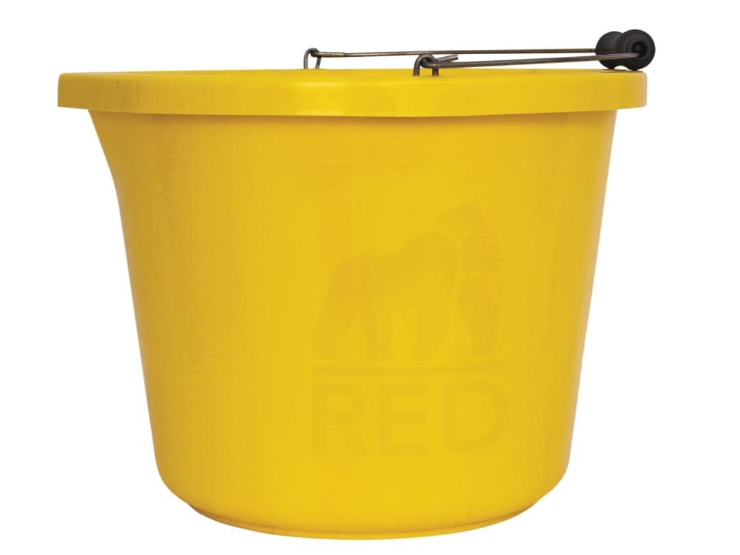 Red Gorilla Premium Bucket 14 litre (3 gallon) - Yellow PRM/Y