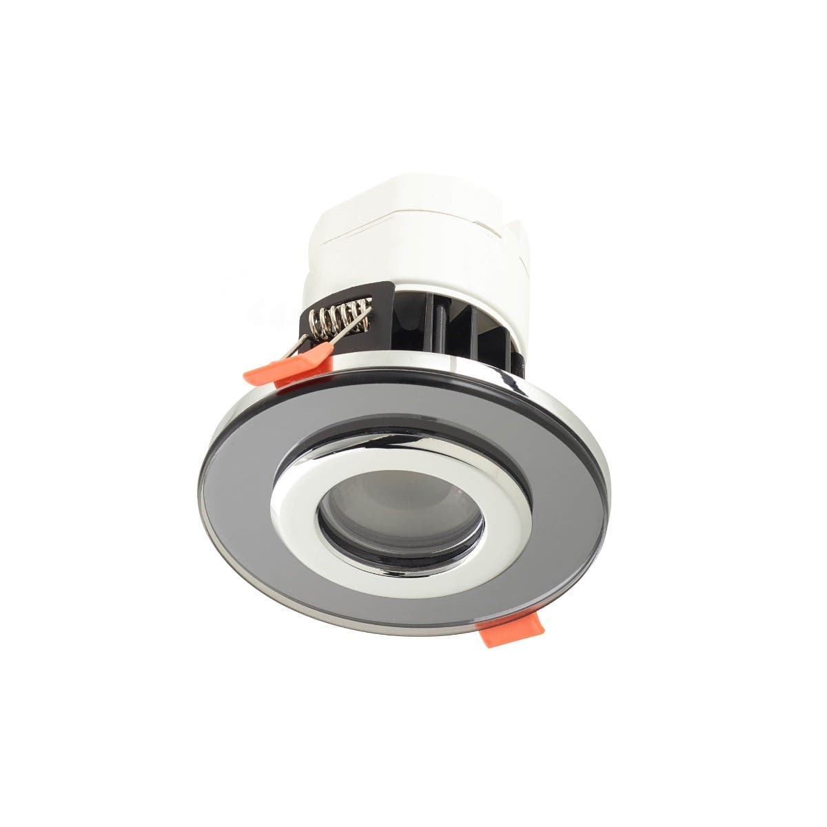 Circa TrioTone Round Downlight - Sealed Fire & Acoustic Rated - IP65 - Cool, Natural and Warm White - Smoked Glass