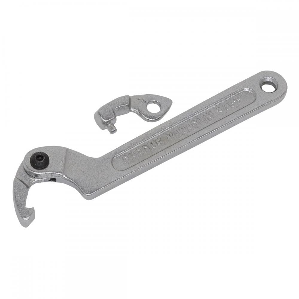 Sealey SMC2S Adjustable C Spanner - Hook & Pin Wrench Set 3Pc 19-51Mm