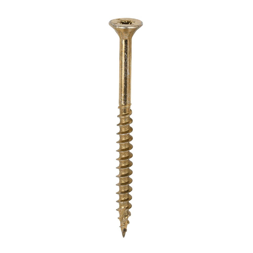 Timco 60080C2C C2 Clamp-Fix Multi-Purpose Premium Screws - Tx - Double Countersunk - Yellow 6.0 X 80 Box 200
