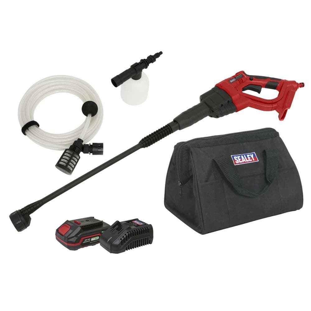 Sealey CP20VPWKIT1 Cordless Pressure Washer 20V Sv20 Series 2Ah