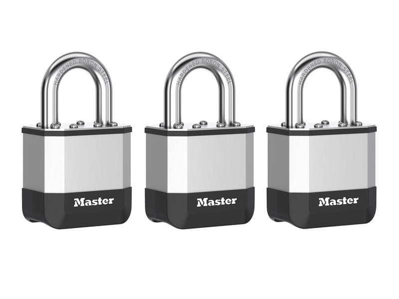 Master Lock PK1EURTRI Elite™ Laminated 45Mm Padlock - 25Mm Shackle (Pack Of 3)