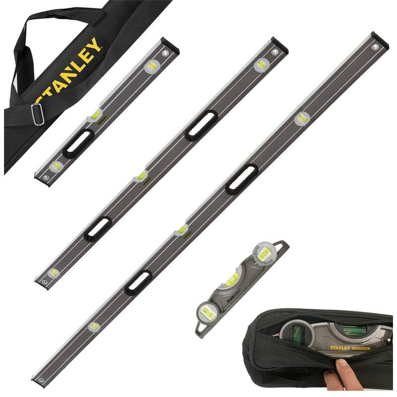 Stanley Tools STALEVELPK4BG Level Pack 4 Piece (0-43-609/624/648/672) With Bag