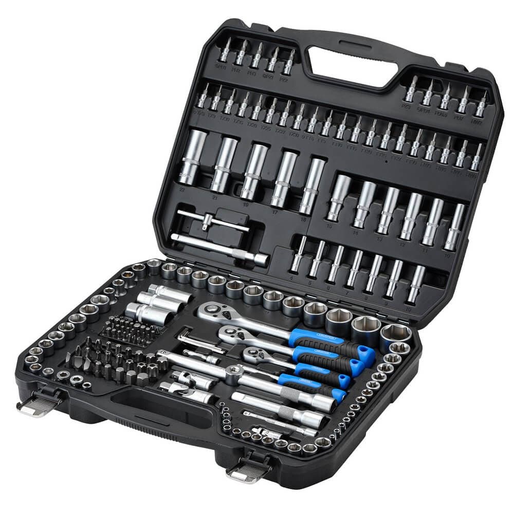 Draper Hi-Torq® Metric Socket And Bit Set 1/4in 3/8in And 1/2in Sq. Dr. (188 Piece) 24231