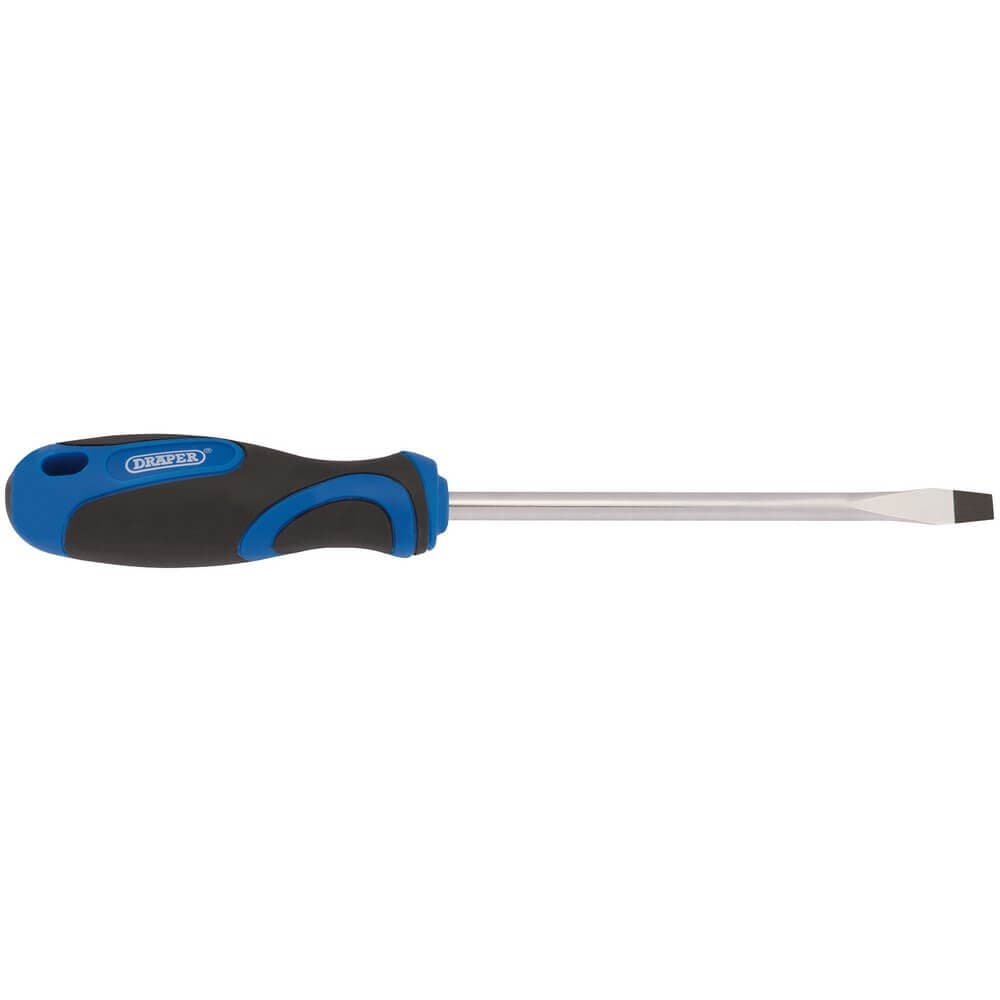 Draper 48923 Soft Grip Plain Slot Screwdriver 6.0 X 150Mm each